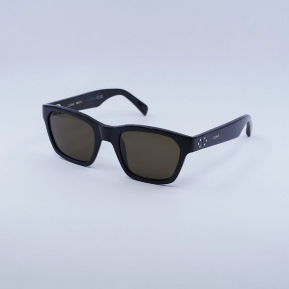 Celine CL40206I 01E Sunglasses Shiny Black Square Frame - Picture 1 of 10